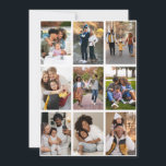 Design Your Own 9 Photo Collage Thank You Card<br><div class="desc">Customise your own personal photography. You can make this custom product for special occasions like weddings,  birthdays,  Christmas,  Holidays,  Memorials,  Graduation,  Anniversaries and more. It can also be given as a gift to your best friend,  close friend,  family,  and relatives.</div>