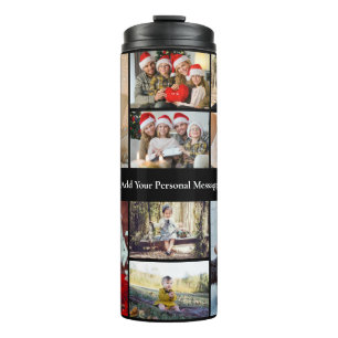 Design Your Own 9 Photo Collage Thermal Tumbler