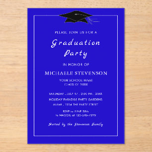 Design Your Own Acrylic Graduation Invitation