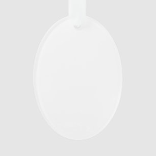 Design Your Own Acrylic Oval-Shaped Ornament