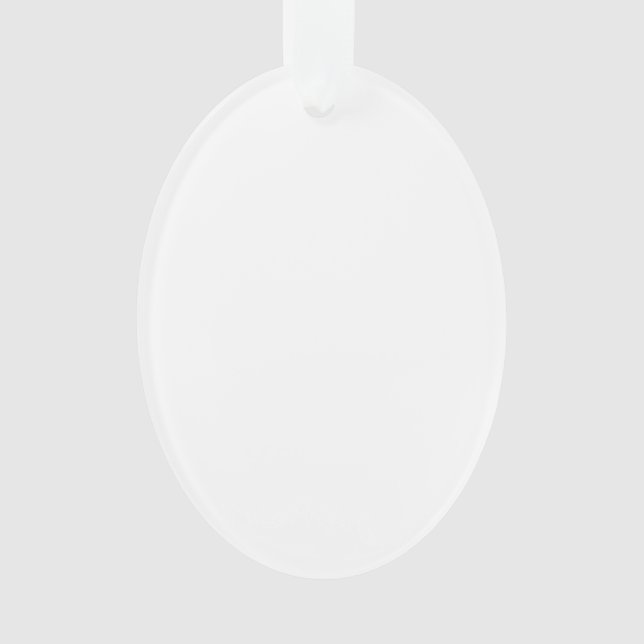 Design Your Own Acrylic Oval-Shaped Ornament (Front)