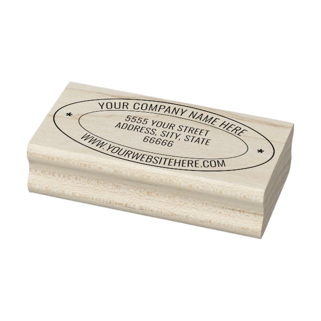 Design Your Own Address Oval Rubber Stamp Example (Stamp)