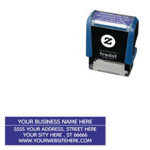 Design Your Own Address Self-inking Stamp Template