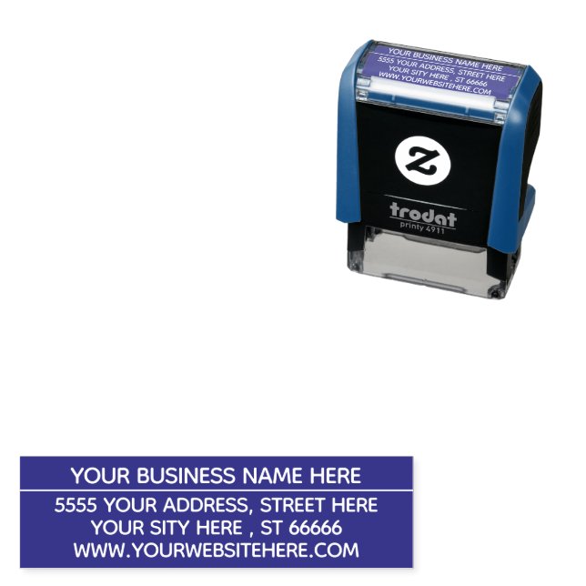 Design Your Own Address Self-inking Stamp Template (In Situ)