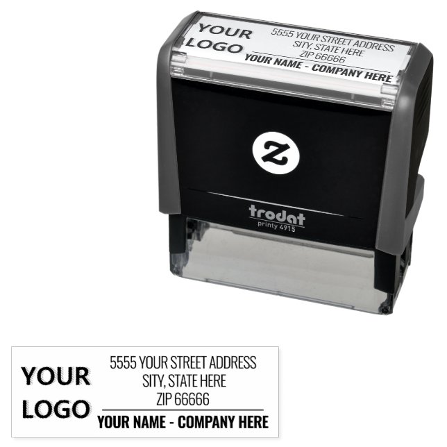 Design Your Own Address Self-inking Stamp Template (In Situ)