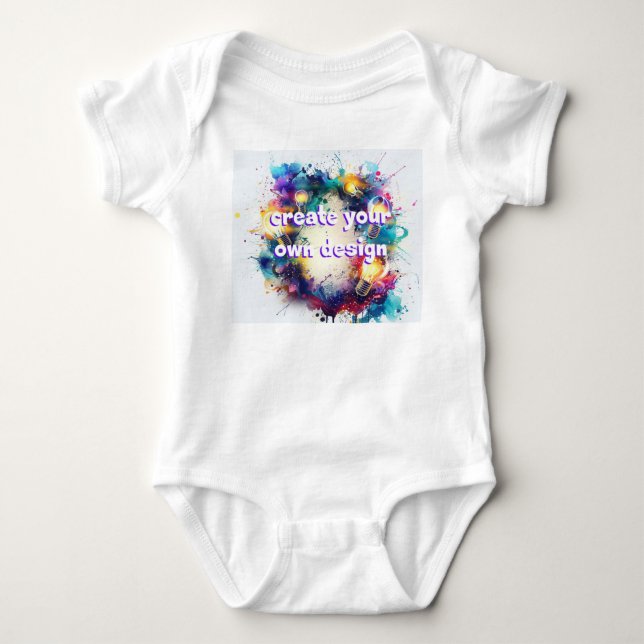 Design your own baby messenger - Unique and person Bodysuit (Front)