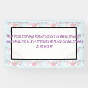 Design your own banners for BABY SHOWER ETC