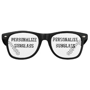 Design Your Own Black Retro Sunglasses