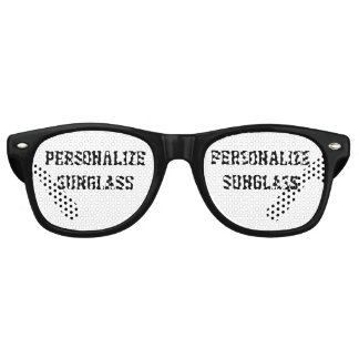 Design Your Own Black Retro Sunglasses