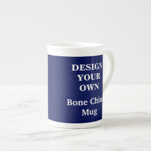 Design Your Own Bone China Mug - Blue