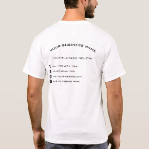 Design Your Own Branded Business T-Shirt Example