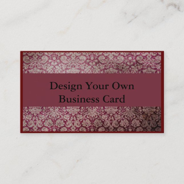 Design Your Own Business Card (Front)