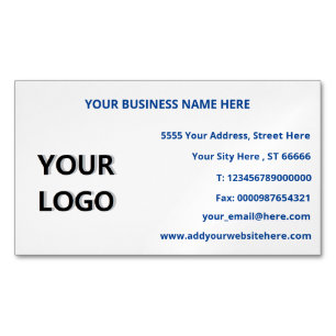 Design Your Own Business Card Magnet Template