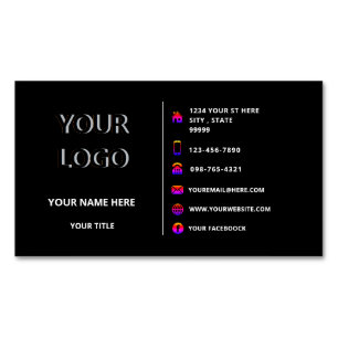 Design Your Own Business Card Magnet Your Colours