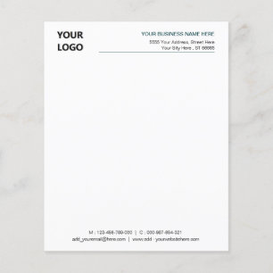 Design Your Own Business Letterhead Template