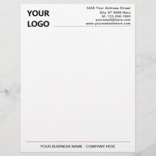Design Your Own Business Letterhead with Logo