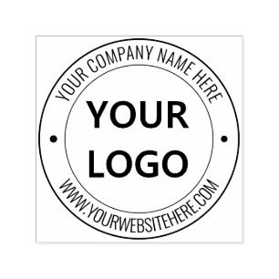 Design Your Own Business Logo Round Stamp Template