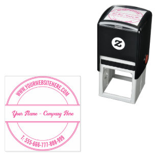 Design Your Own Business Round Stamp Template