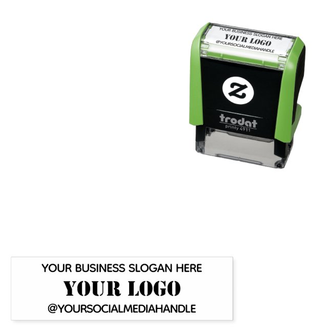 Design Your Own Business Self-inking Stamp (In Situ)