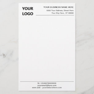 Design Your Own Business Stationery Paper Template