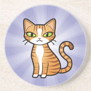 Design Your Own Cartoon Cat Coaster