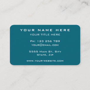 Design Your Own Colour Business Card Template