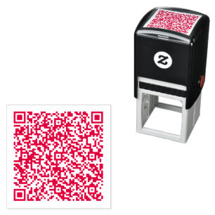 Design Your Own Colour QR Code Self-inking Stamp