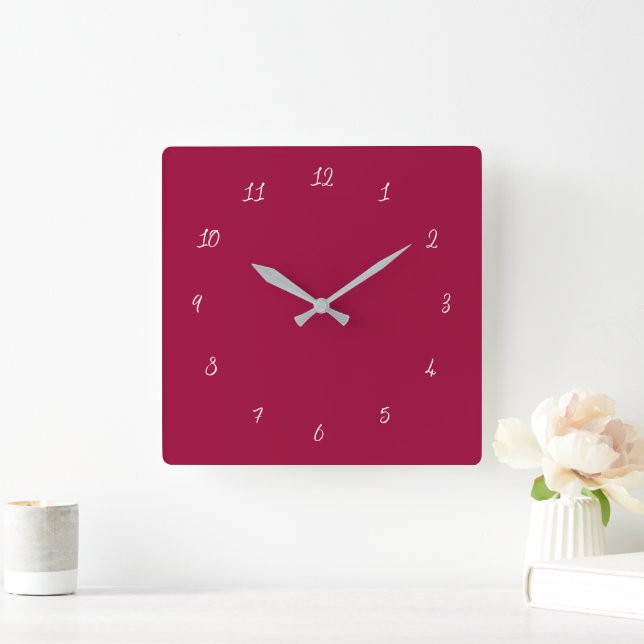 Design Your Own Colours Font Numbers Wall Clock (Home)