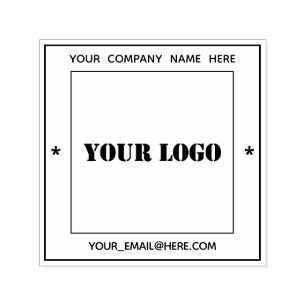 Design your Own Company Square Self-inking Stamp