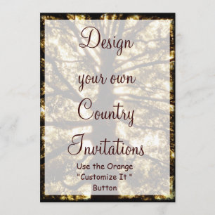 Design your Own Country Invitations Template Tree