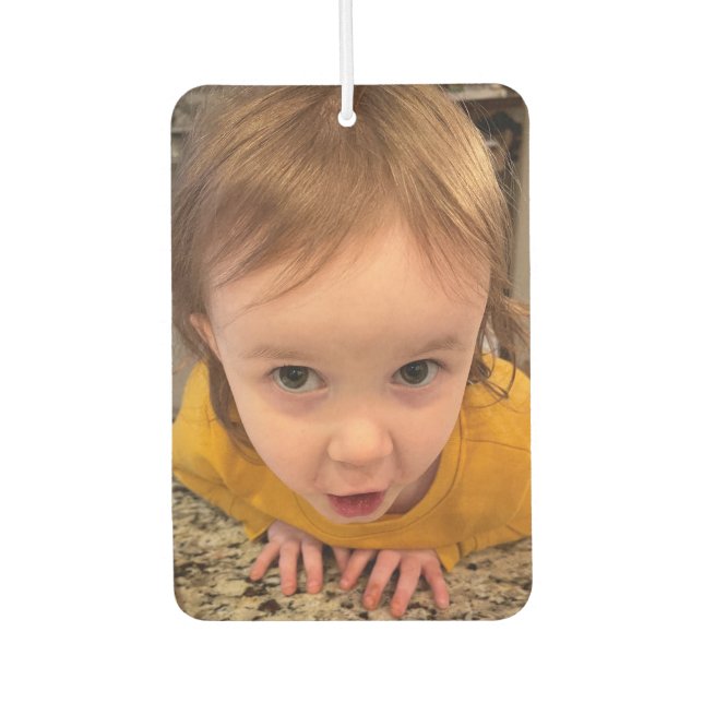 Design Your Own Custom 2 Photos Automobile Car Air Freshener (Front)