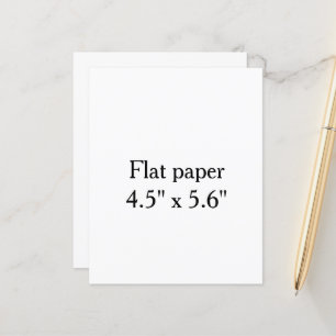 Design Your Own custom 4.5" x 5.6" Flat Menu