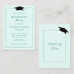 Design Your Own Custom Colour Graduation Invitatio Card
