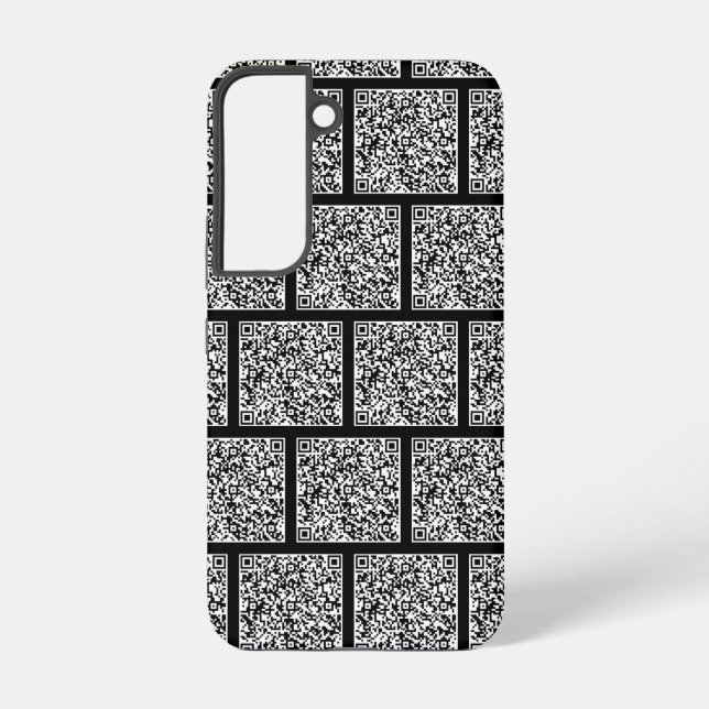 Design Your Own Custom Colour Personalised QR Code Samsung Galaxy S22 Case (Back)