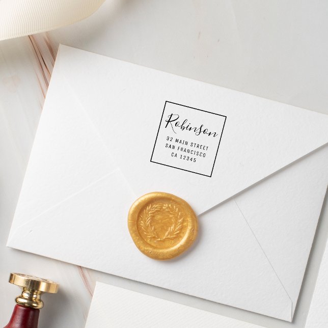 Design Your Own Custom Family Name Return Address Self-inking Stamp (Creator Uploaded)