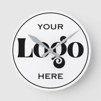 Design Your Own Custom Logo 8" Acrylic Round Clock
