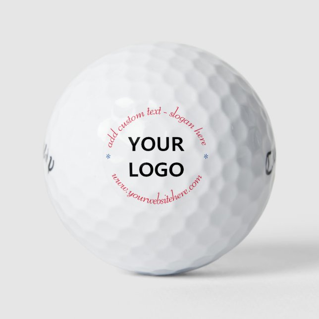 Design Your Own Custom Logo Text Stamps Golf Balls (Front)