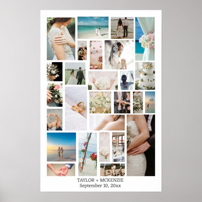 Design Your Own Custom Made Personalised 27 photo Poster (Front)