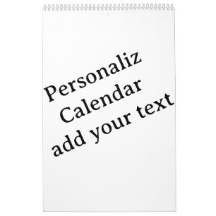 Design Your Own custom Medium Calendar