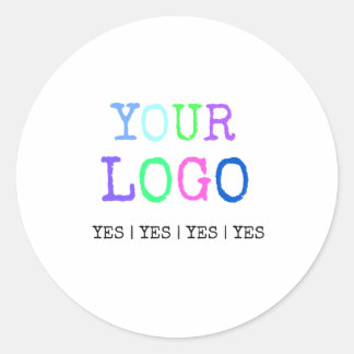 Design Your Own Custom Personalised Logo Classic Round Sticker