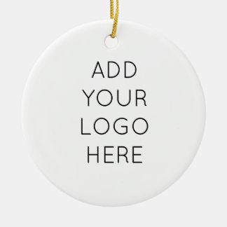Design Your Own Custom Personalised Logo Image Ceramic Ornament
