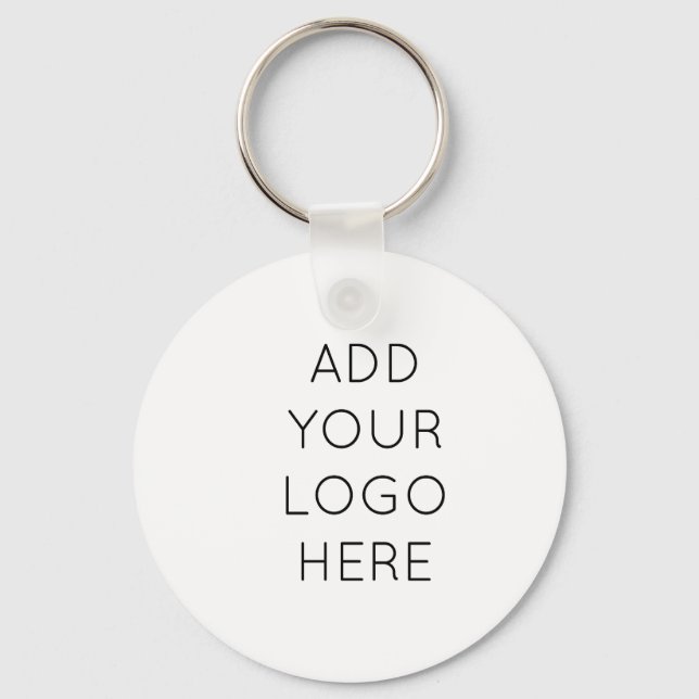 Design Your Own Custom Personalised Logo Image Key Ring (Front)