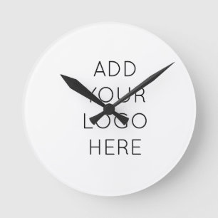 Design Your Own Custom Personalised Logo Image Round Clock