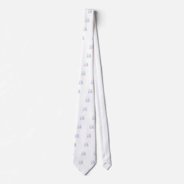 Design Your Own Custom Personalised Logo Tie (Front)
