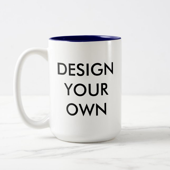 Design Your Own Custom Personalised Two-Tone Mug (Left)