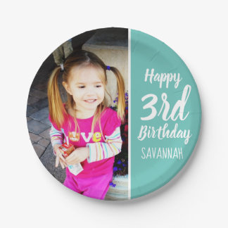 Design Your Own Custom Photo Birthday Party Plates