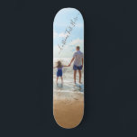 Design your Own Custom Photo Skateboard with Text<br><div class="desc">Custom Photo and Text Skateboards - Unique Your Own Design - Personalised Family / Friends or Personal Skateboard Gift - Add Your Text and Photo - Resize and move elements with Customisation tool ! Choose fonts / size / colour ! Good Luck - Be Happy :)</div>