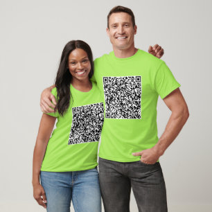 Design Your Own Custom QR Code T-Shirt Funny Gift