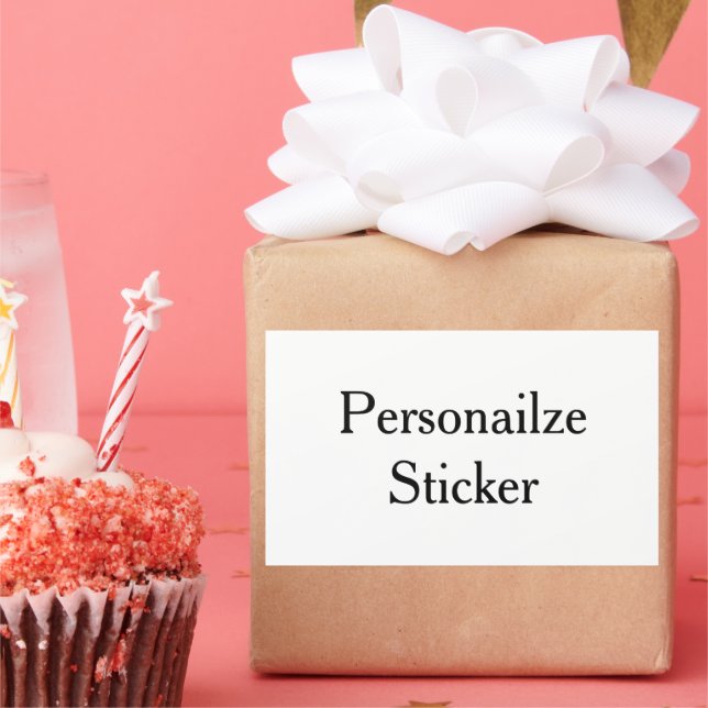 Design Your Own custom Rectangle Stickers (Party)