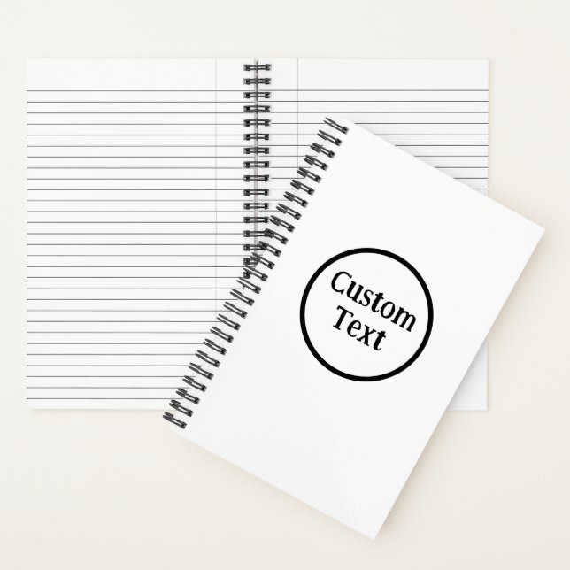 Design Your Own Custom Spiral Notebook (Inside)